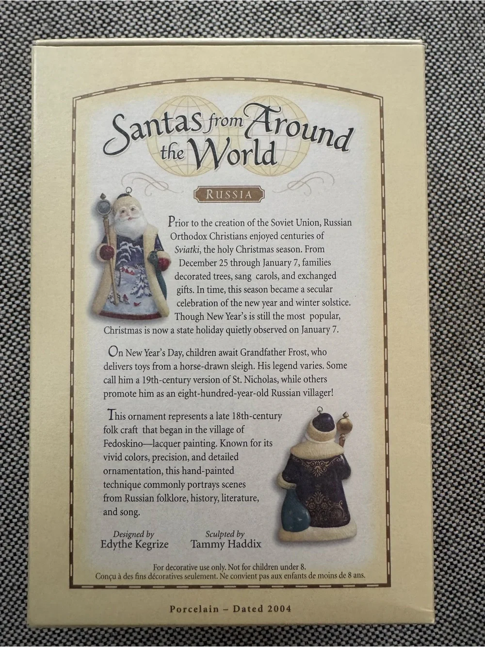 Hallmark Ornament Russian Santa from Around the World